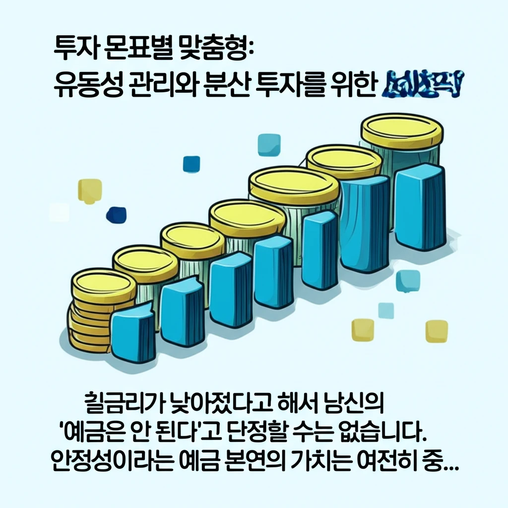 본론2 이미지 1: 유동성 관리와 분산 투자 개념