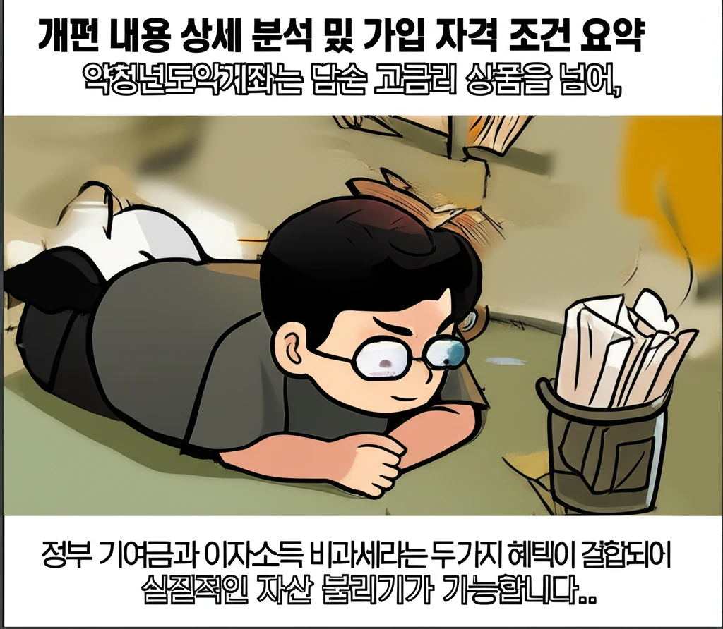 청년도약계좌 정부 기여금 개편 비교